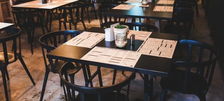 An empty restaurant