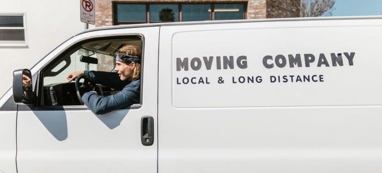 movers in a van