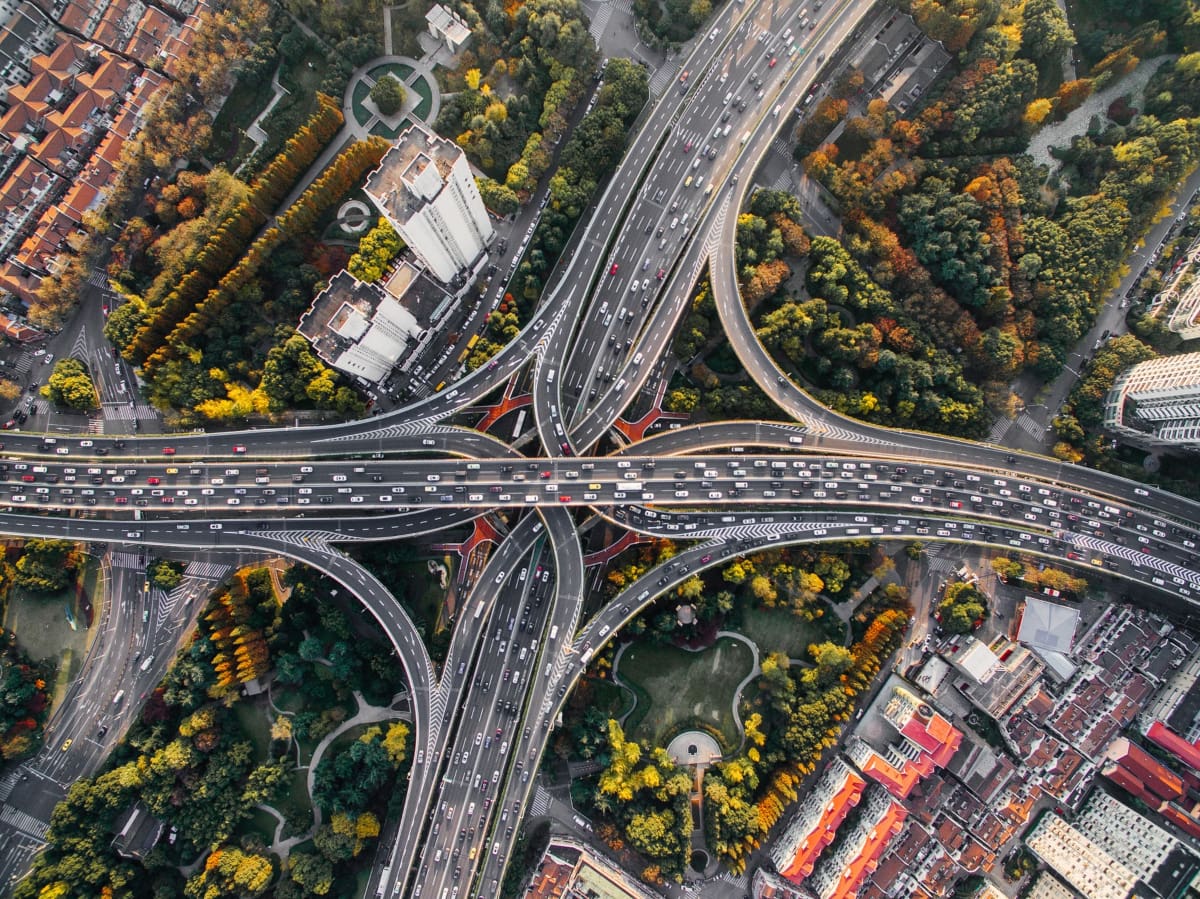 Highways from air