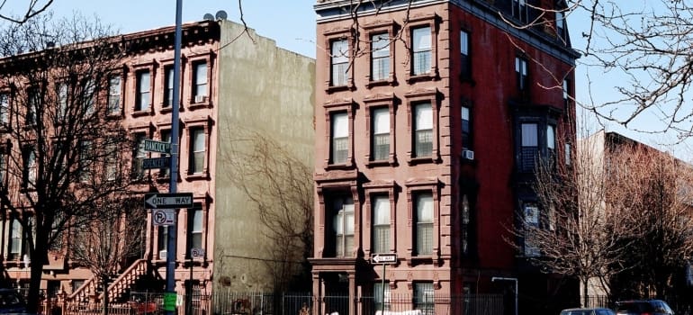 A row of buildings in Dumbo