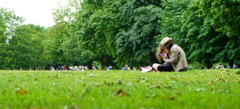 people at the park