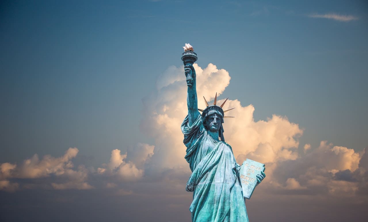 the Statue of Liberty