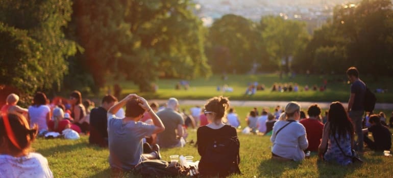 people at the park