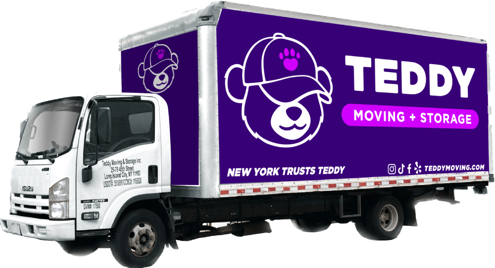 Teddy Moving + Storage NYC truck